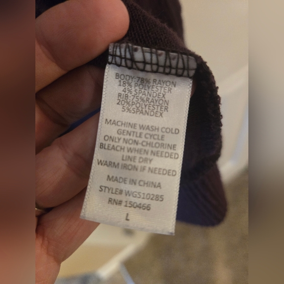 Market & Spruce Deep Purple Mulberry Cardigan Sz Large - Picture 3 of 4